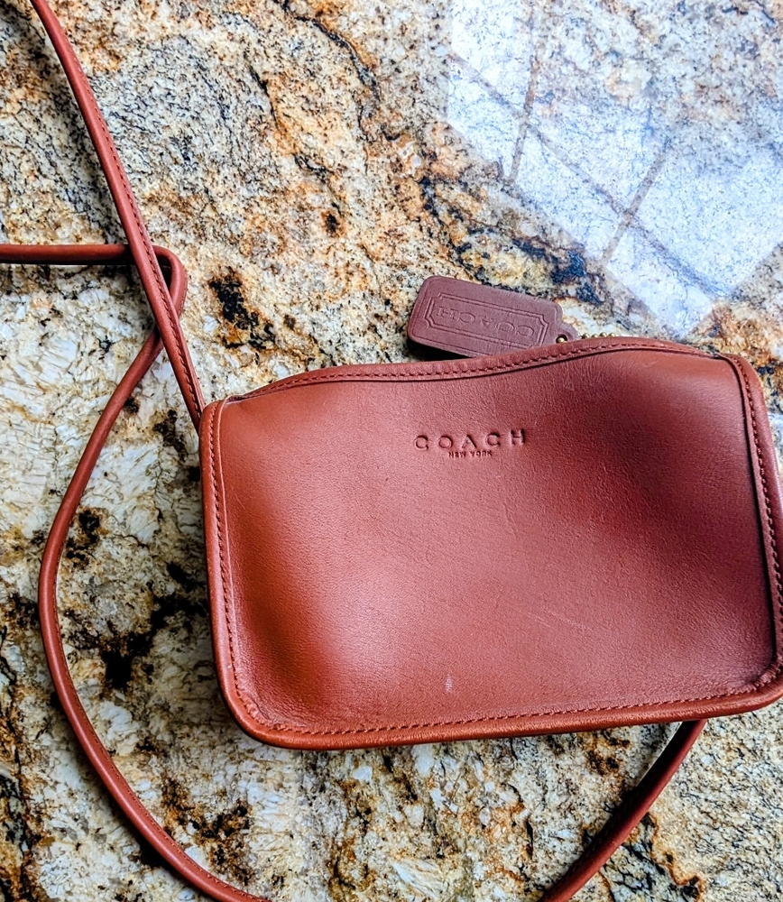 Vintage 90's Hadley Coach Leather Shoulder Bag - New, Never, Ever Used!